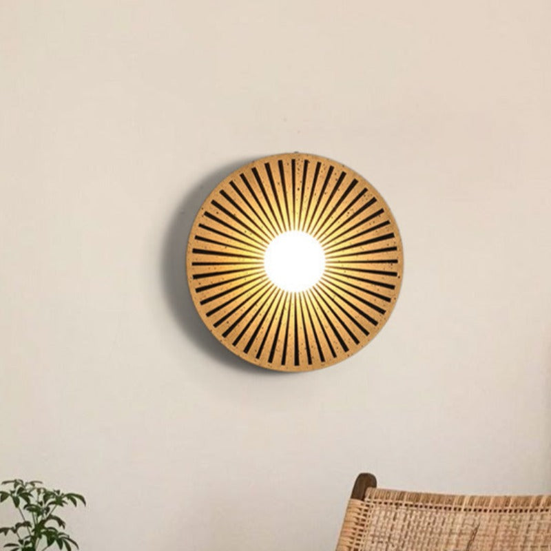 Applique murale circulaire en résine pour salon et chambre