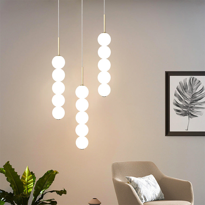 Suspension nordique à bulles avec lumière chaude