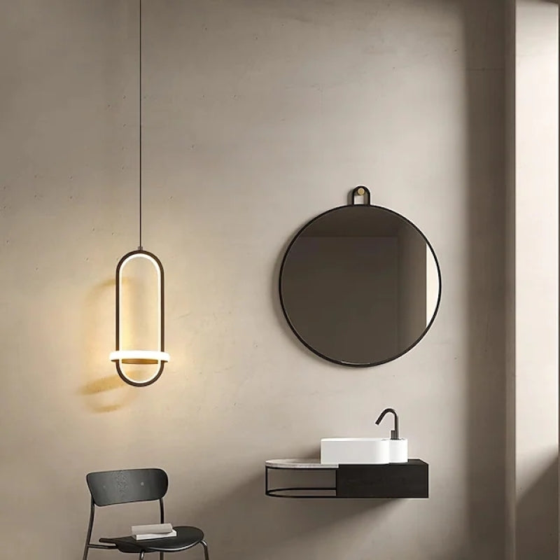 Suspension LED anneau moderne avec lumière d’ambiance diffuse