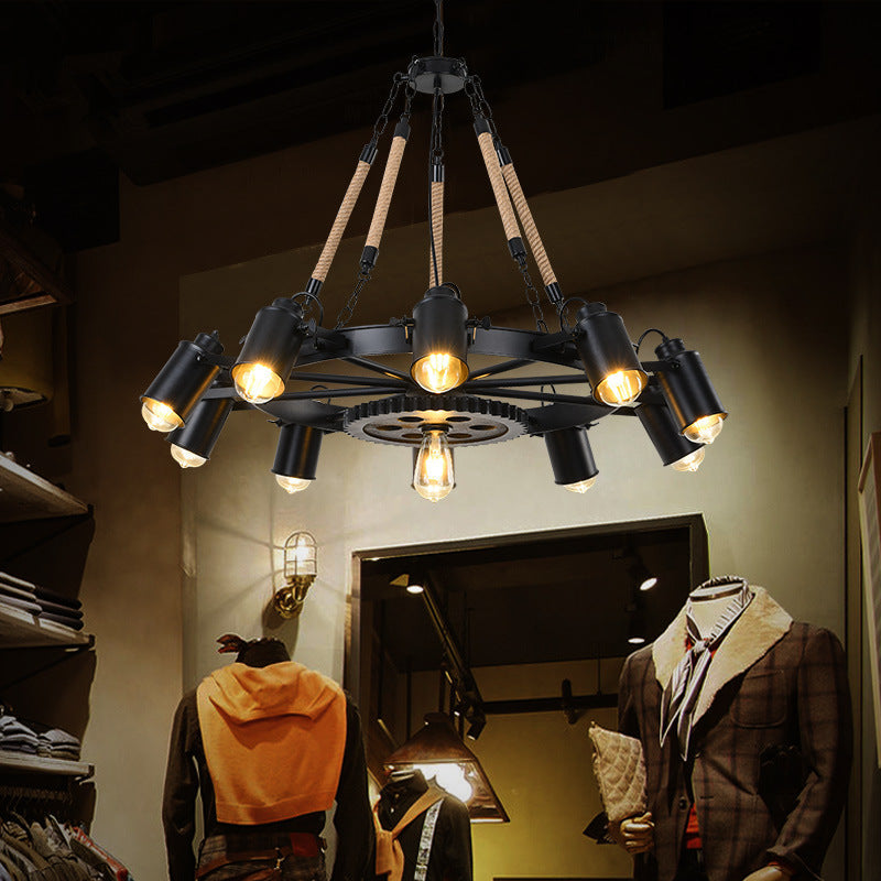 Industrielle LED-Pendelleuchte für Café- und Bar-Atmosphäre
