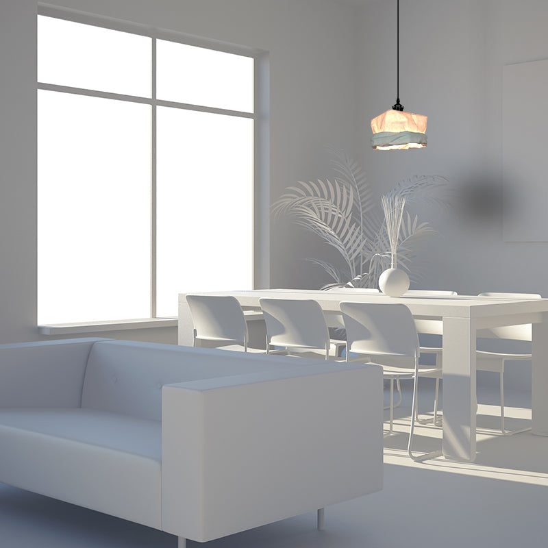 Suspension LED vintage en forme de tasse avec abat-jour métallique durable