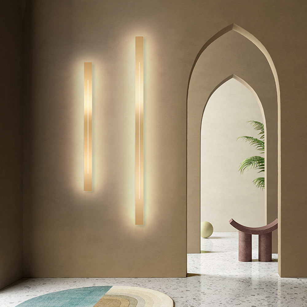 Azin Applique Murale Linéaire Simple Noir/Or Salon - Neutralighting