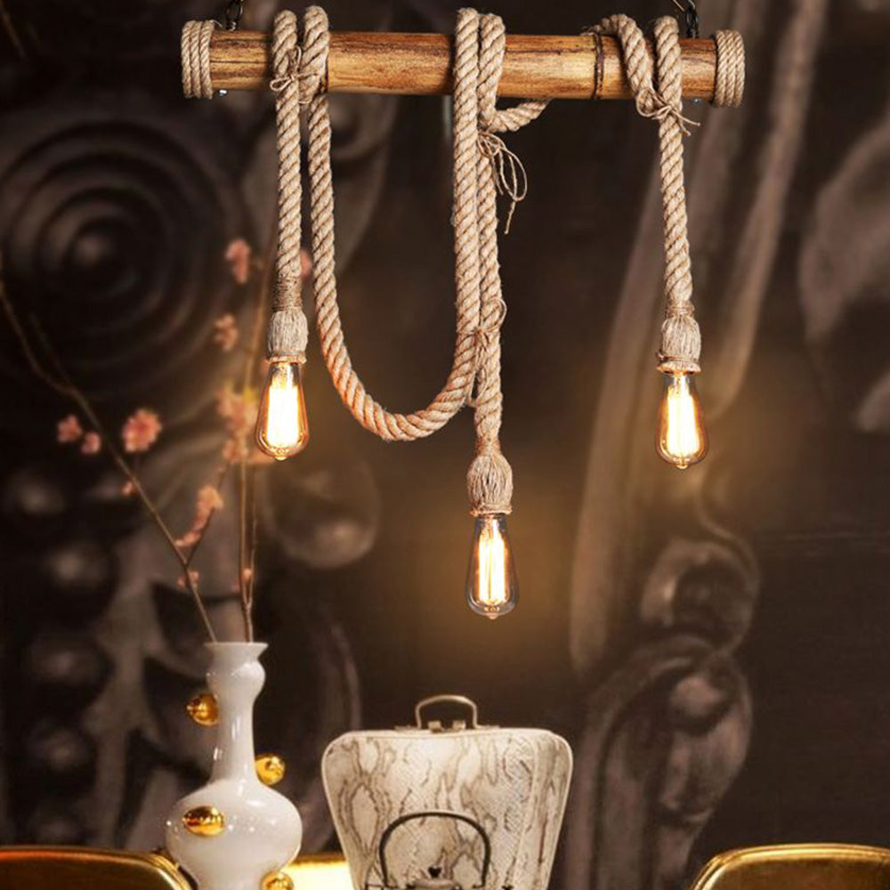 Suspension vintage en résine pour une ambiance rétro chaleureuse