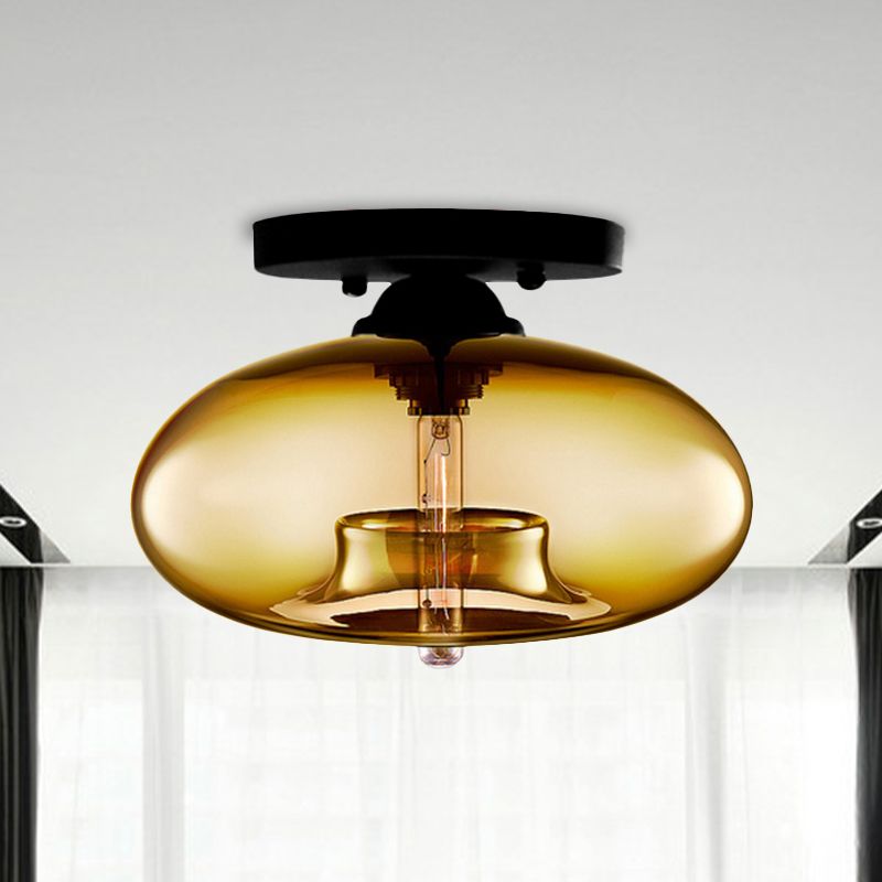 Industrielle Art Deco Globus-Deckenleuchte für Wohnzimmer