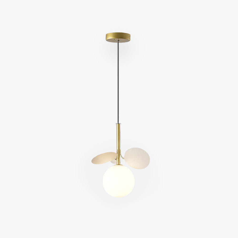 Lustre globe Art déco pour lueur ambiante chaleureuse