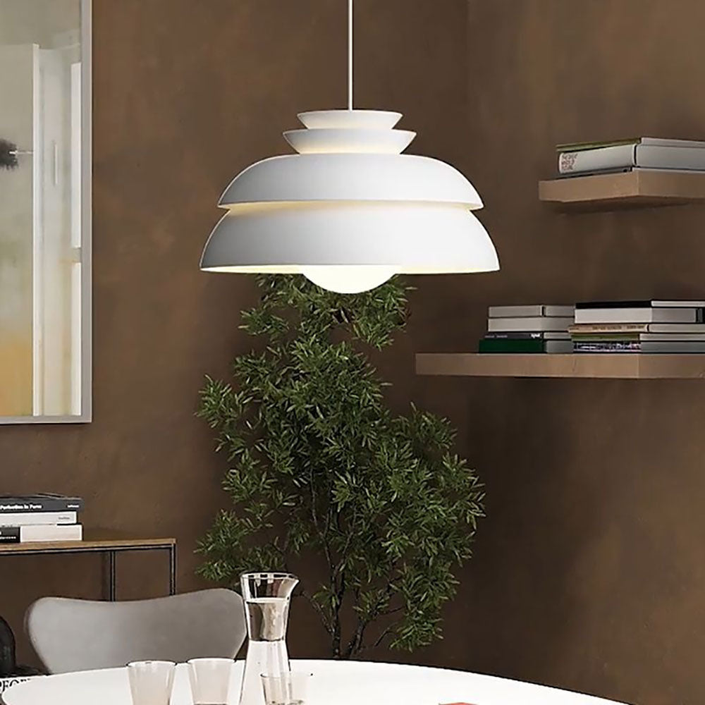 Suspension Valentina en métal blanc avec construction durable