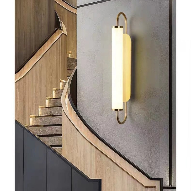 Applique murale décorative LED en métal pour couloir et salle à manger