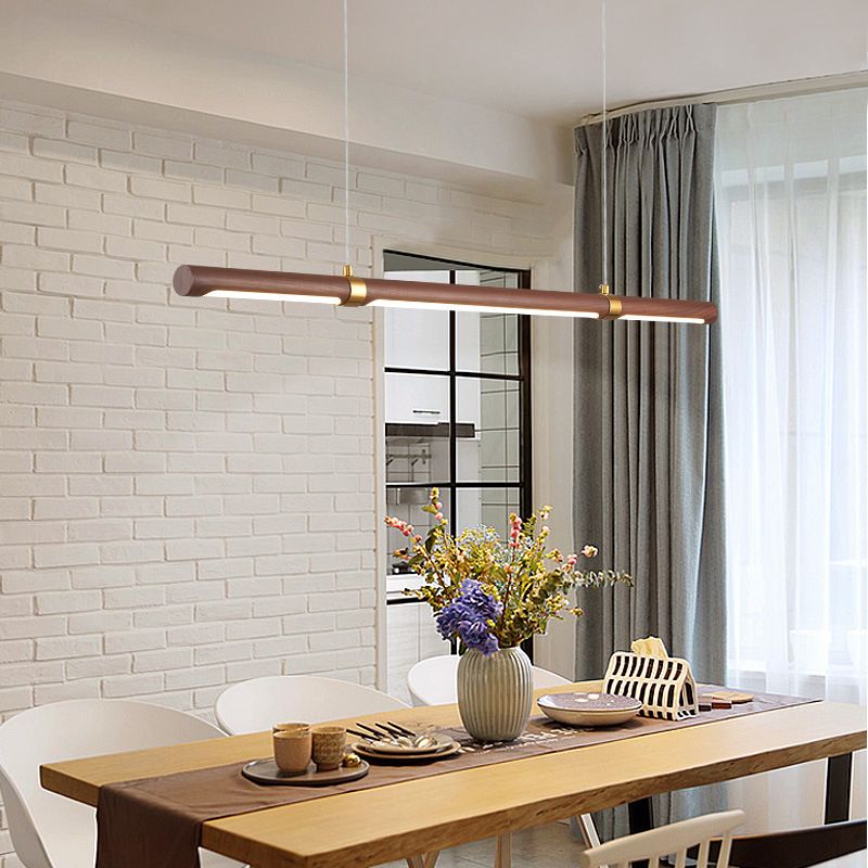 Lustre moderne premium effet bois avec finition durable