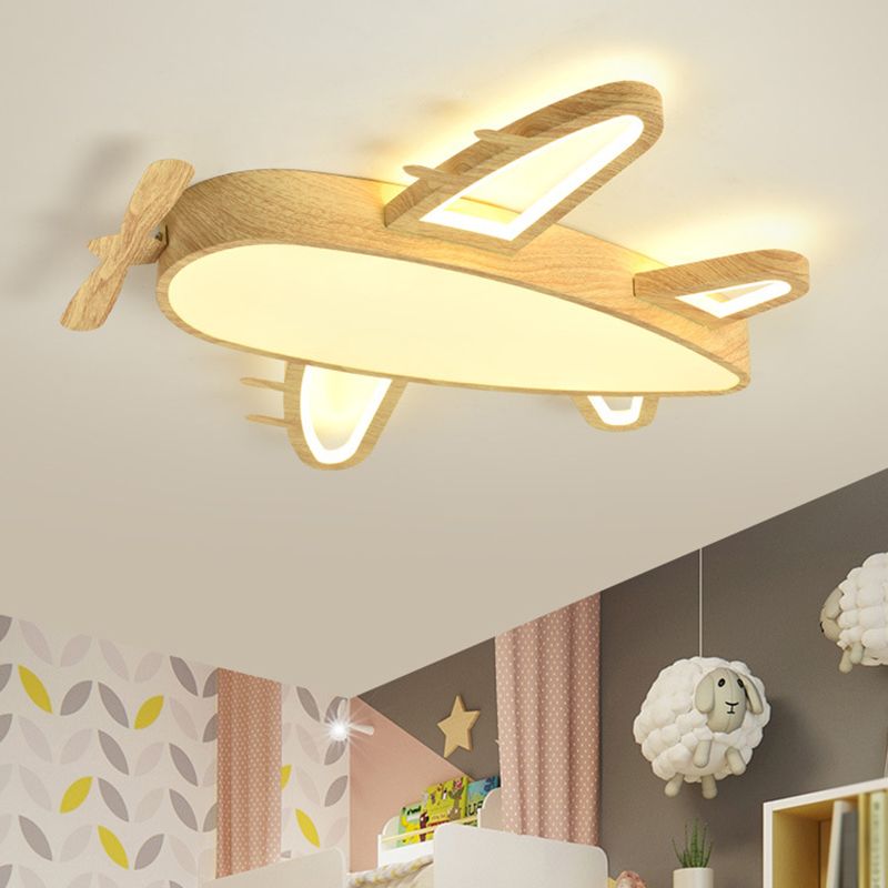 Plafonnier Art déco moderne en bois foncé