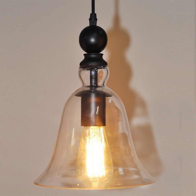Industrielle Glocken-Pendelleuchte mit Vintage-Charme