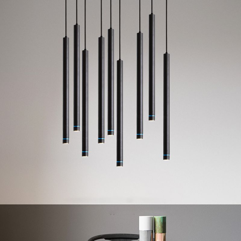 Suspension minimaliste cylindrique pour une ambiance moderne