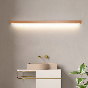 Dwyn Applique Murale Miroir Linéaire Minimaliste Bois Salon - Neutralighting