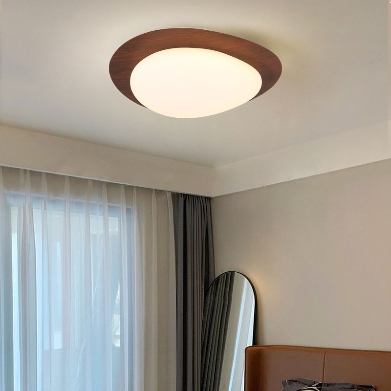 Arisha Moderne Aufbaustrahler-Deckenleuchte mit Walnuss- oder Naturfinish