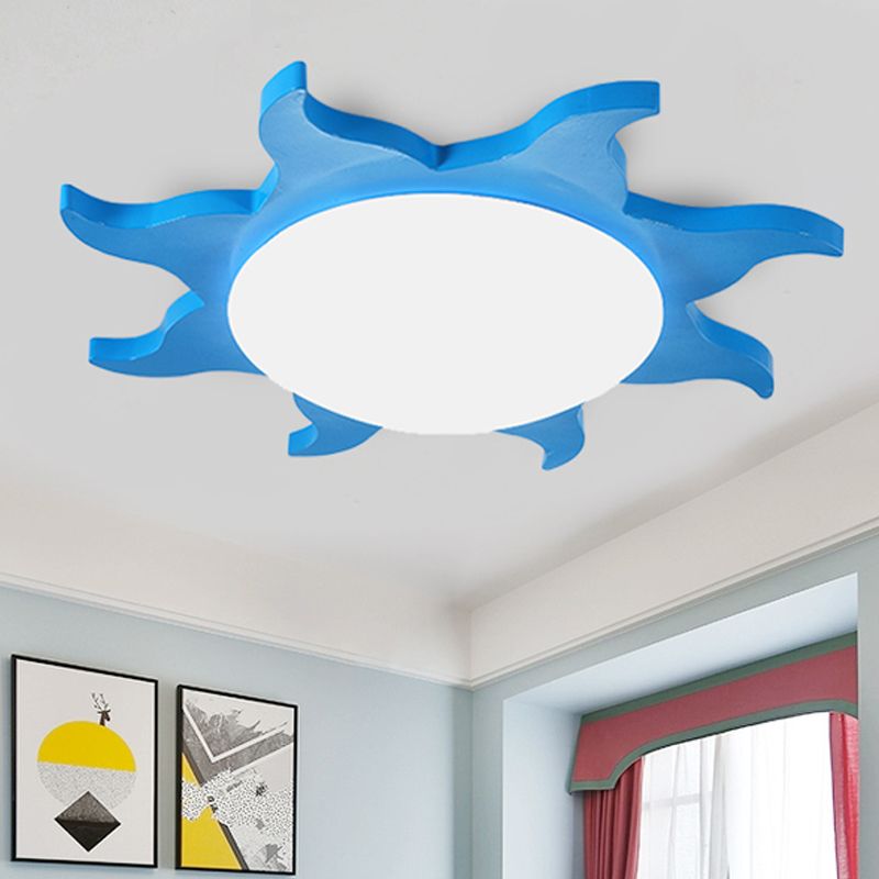 Sunburst Runde Deckenleuchte zur Aufbaumontage, mehrfarbig für Schlafzimmer