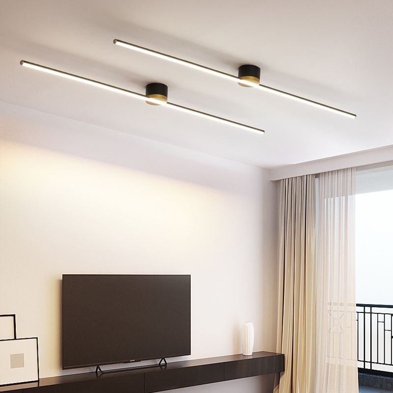 LineaNova Lineare Deckenleuchte mit Halbeinbau