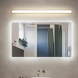Banya Applique Murale Miroir Linéaire Simple. Acrylique. Blanc. Salle de Bain - Neutralighting