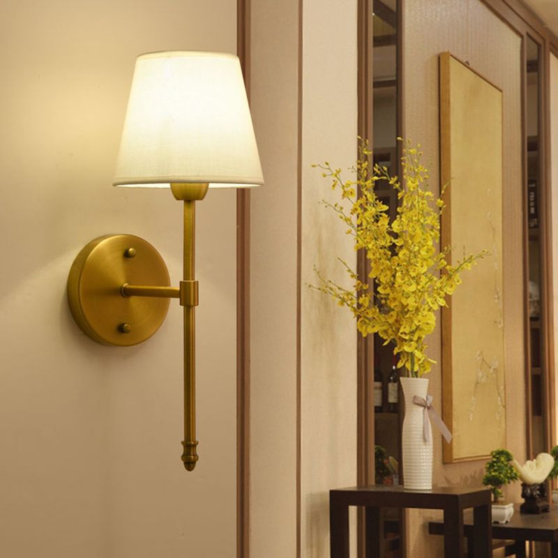 Lampe murale de salle de bain en vitrail, LED dimmable, lumière tamisée
