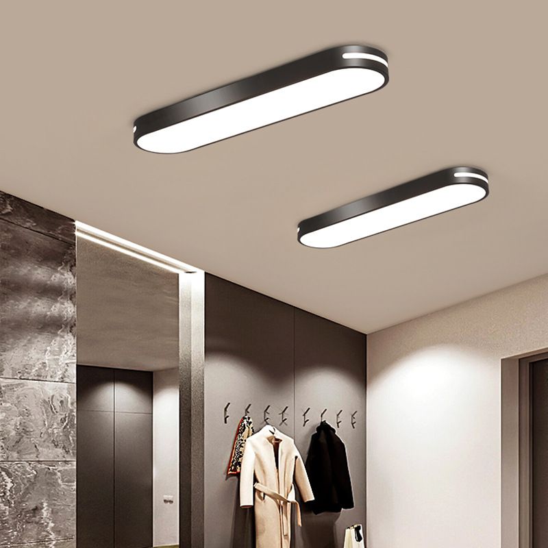 LuminaOval LED-Deckenleuchte zur Aufbaumontage in Schwarz, Weiß, Grau, Gold