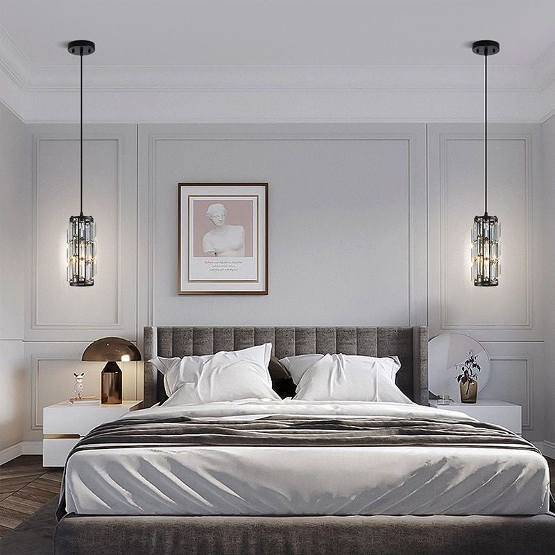 Lustre cluster dimmable en noir et or