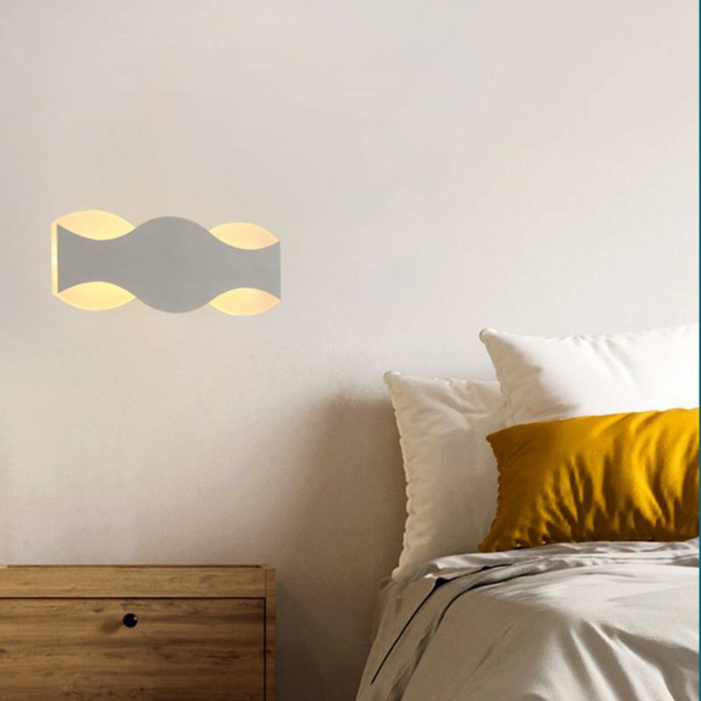 Applique murale moderne vague noir et blanc pour salons