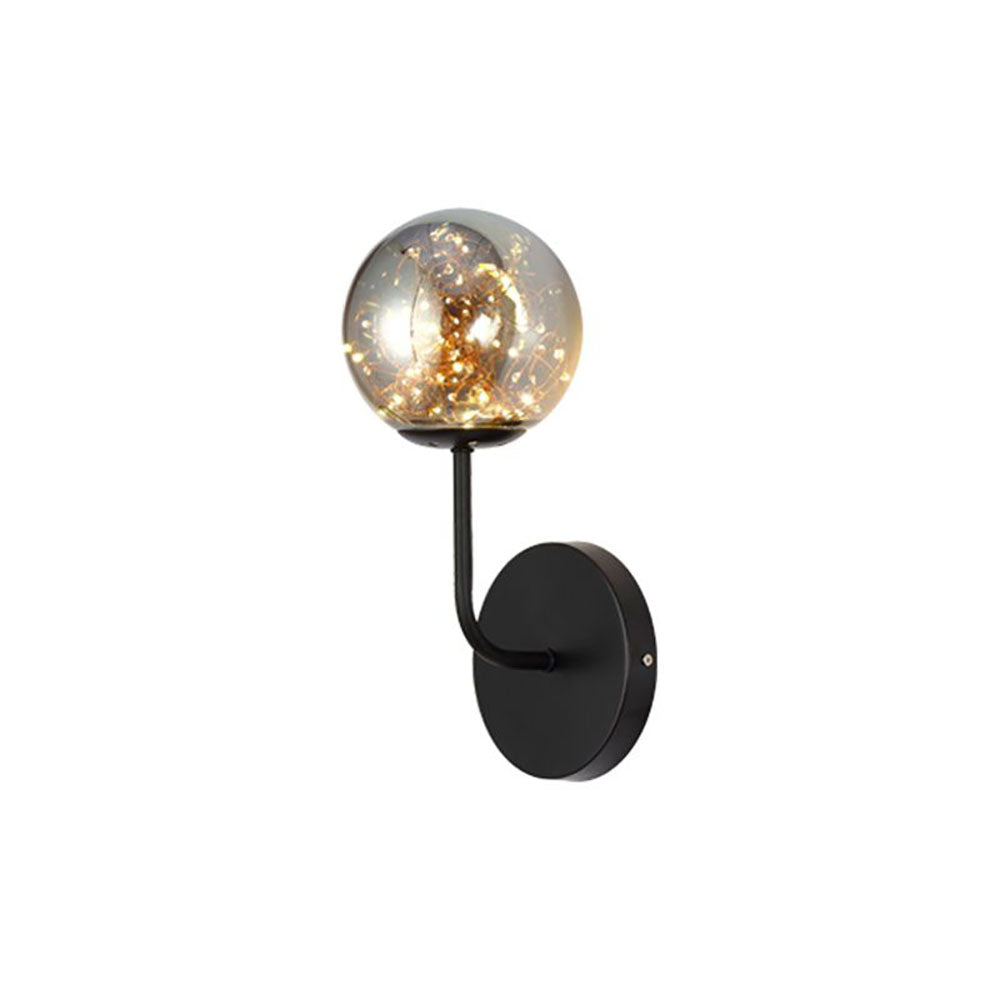 Applique murale Starry globe noire et or style Art déco pour chambre