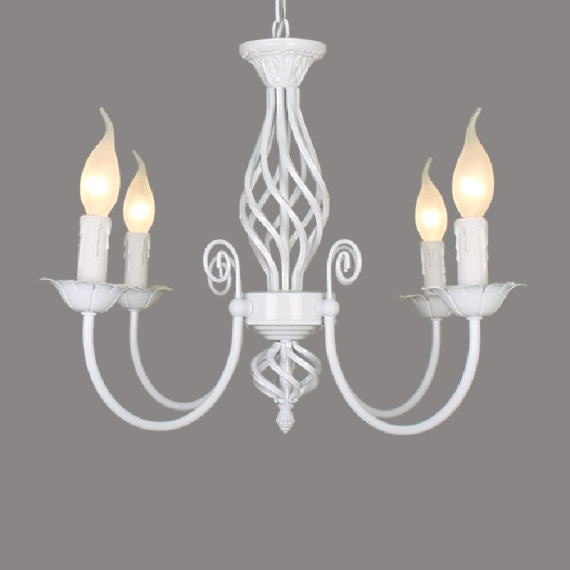 Lustre style bougie rétro pour ambiance salle à manger