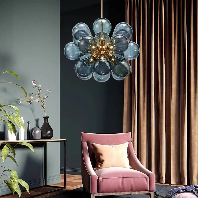 Glazen Cluster Bellen Hanglamp Voor Zachte Sfeergloed