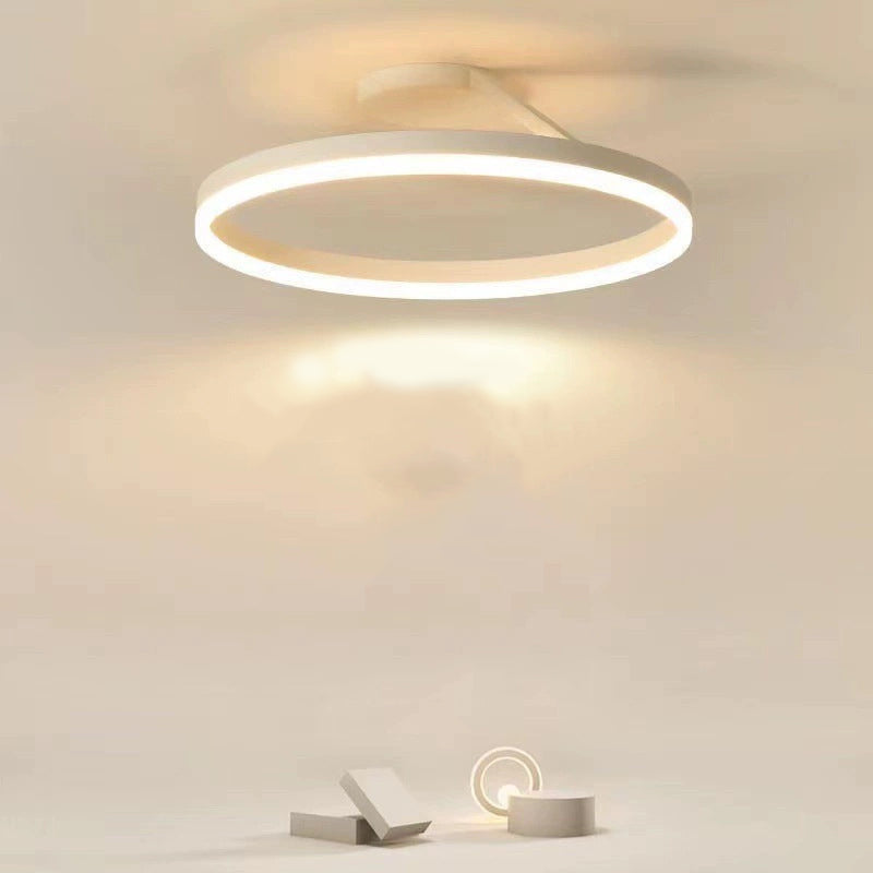 Plafonnier cercle premium noir et blanc dimmable