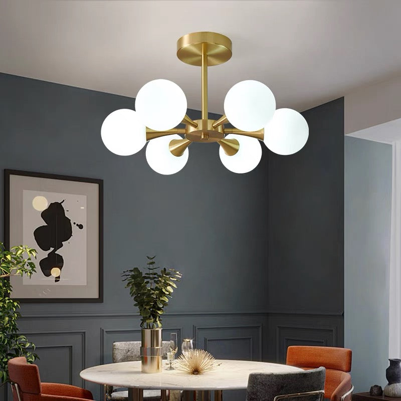 Plafonnier contemporain Aurora en verre à bulles