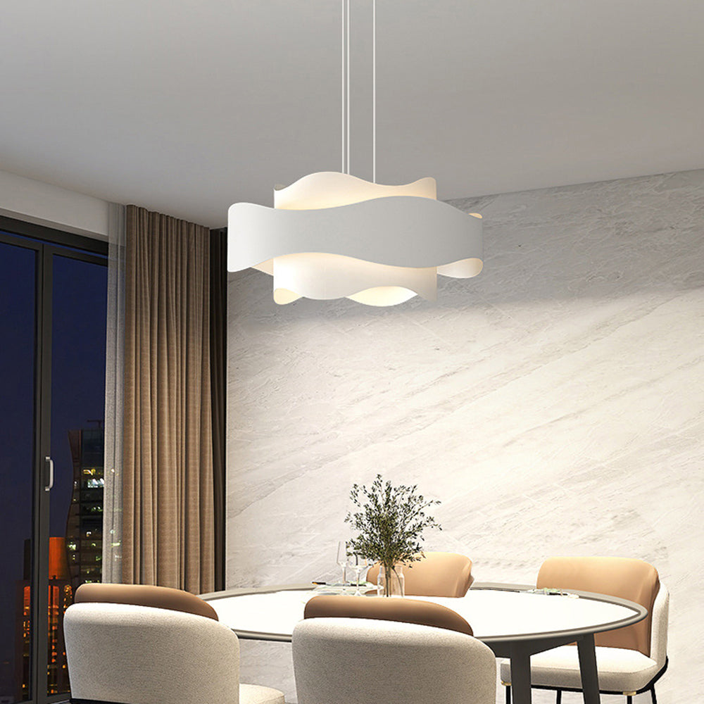 Suspension pendentif fleur Art déco avec éclat ambiant