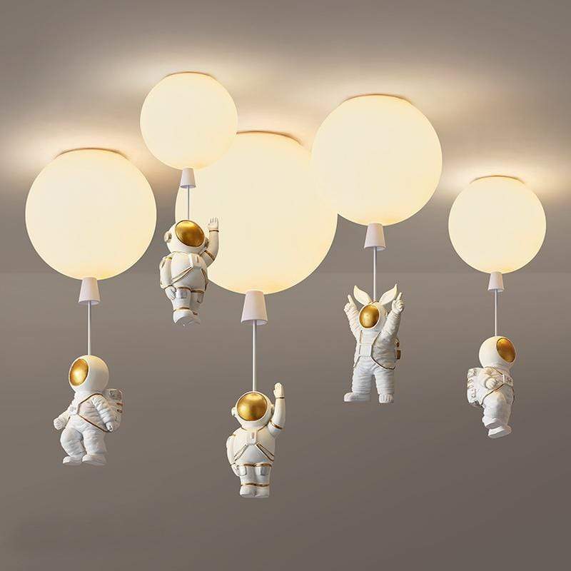 Kosmische Ballon-Deckenleuchte zum Aufsetzen warmweiß 20 bis 35 cm