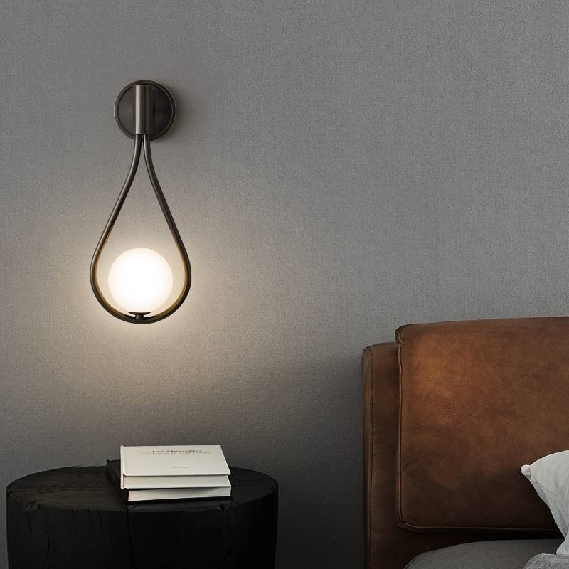 Applique murale forme goutte double style LED intérieure