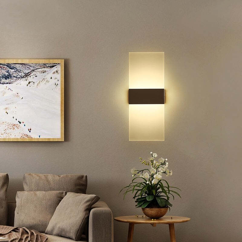 Applique murale rectangulaire Astra lampe intérieure moderne ampoule incluse