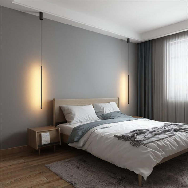 Erix minimalistische lineare Pendelleuchte für Bettseitenbeleuchtung
