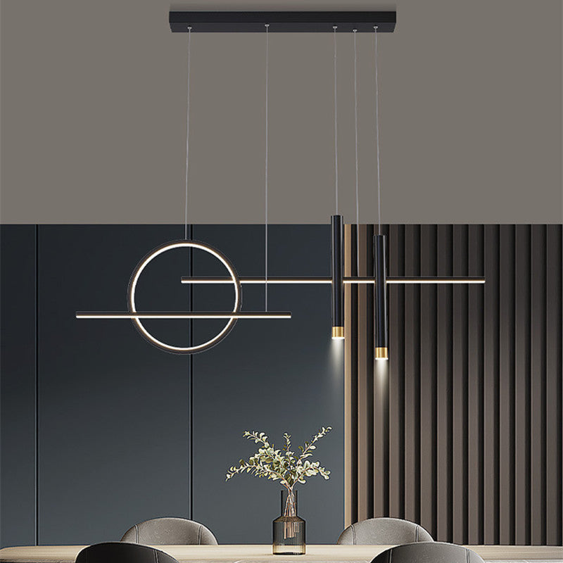 LED-minimalistische Ring-Pendelleuchte für moderne Innenräume