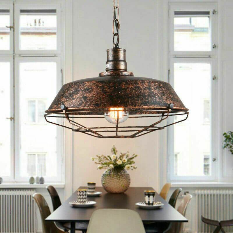 Industriële Hanglamp In Rustiek Zwart Voor Binnen En Buiten