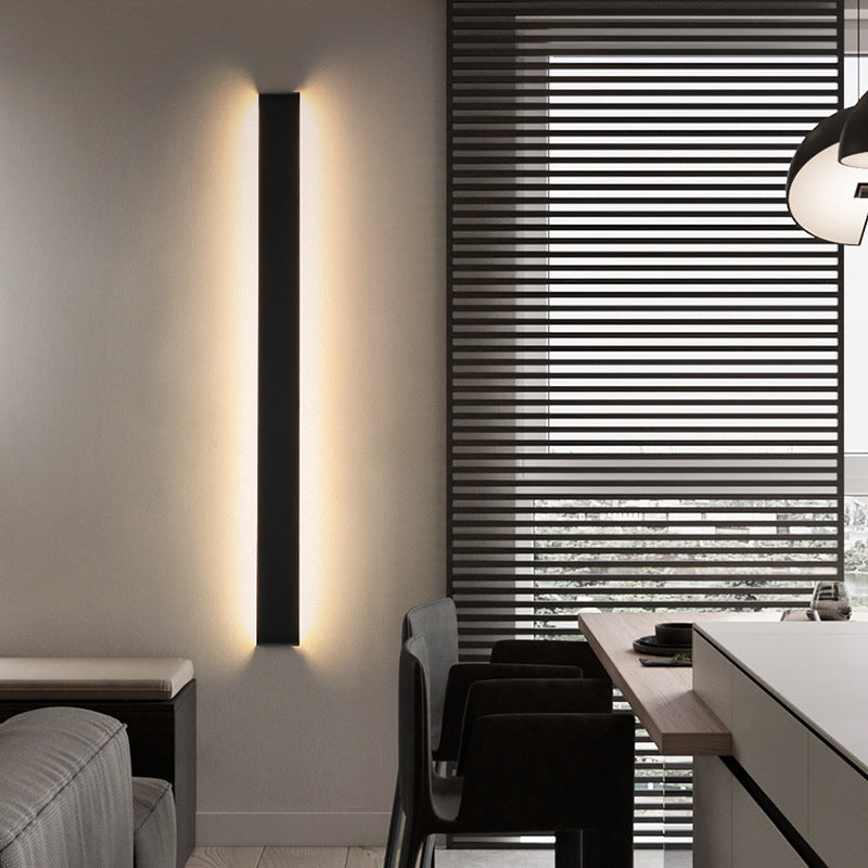 LumenCore minimalistische Wandleuchte LED Schwarz Weiß Metall und Acryl
