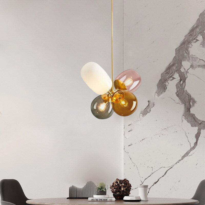 Kleurrijke Glazen Ballon Hanglamp Voor Sfeervolle Stemming