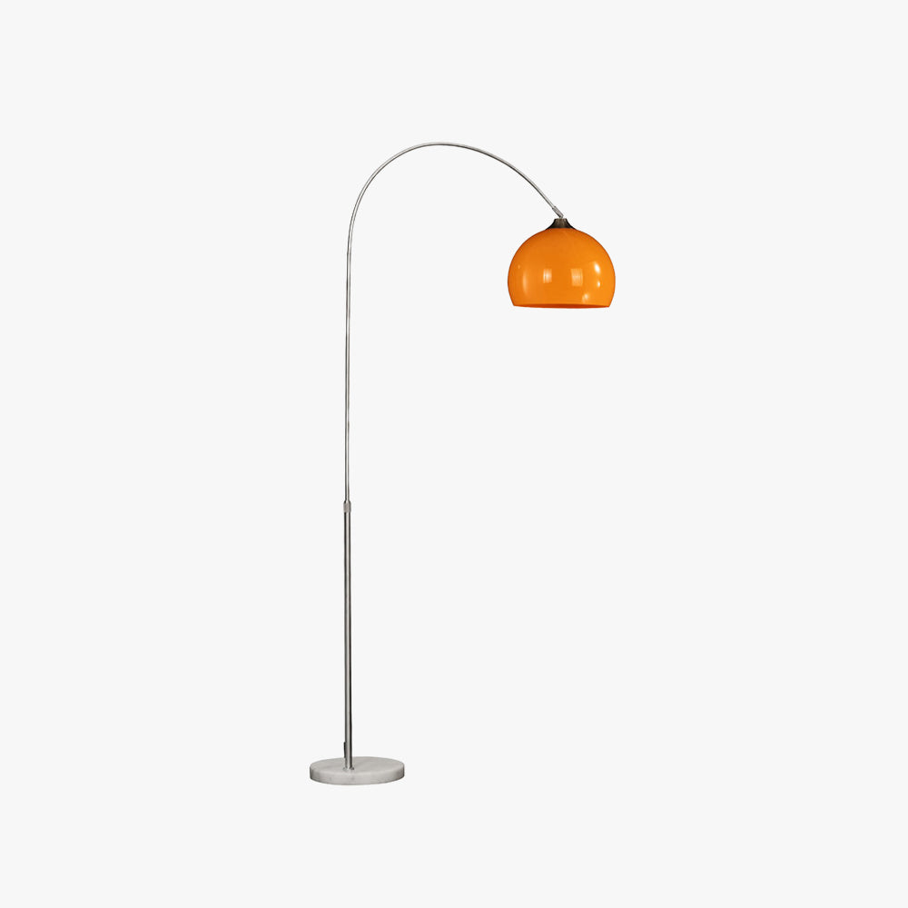 Arc Stehlampe hoch modern orange und weiß