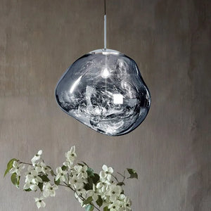 Milo Suspension Moderne en Verre Coloré Irregulier - Neutralighting