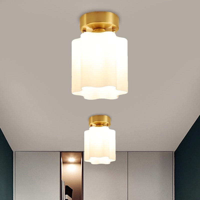 Plafonnier rétro en laiton pour chambre, salon et salle à manger