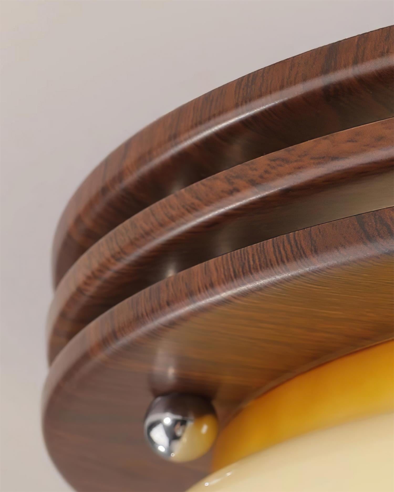 Plafonnier Aurora en verre avec dôme métallique, dimmable