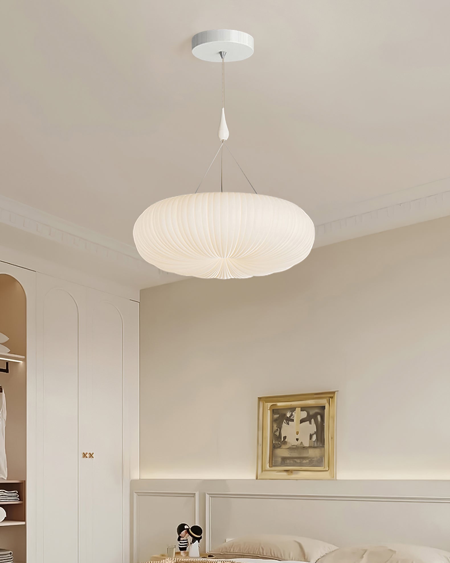 Elegante ovale hanglamp met LED met lange levensduur