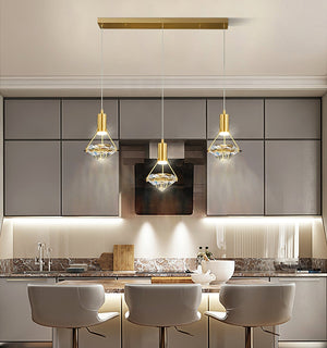 Elysianire Suspension Laiton Cristal Élégante - Neutralighting