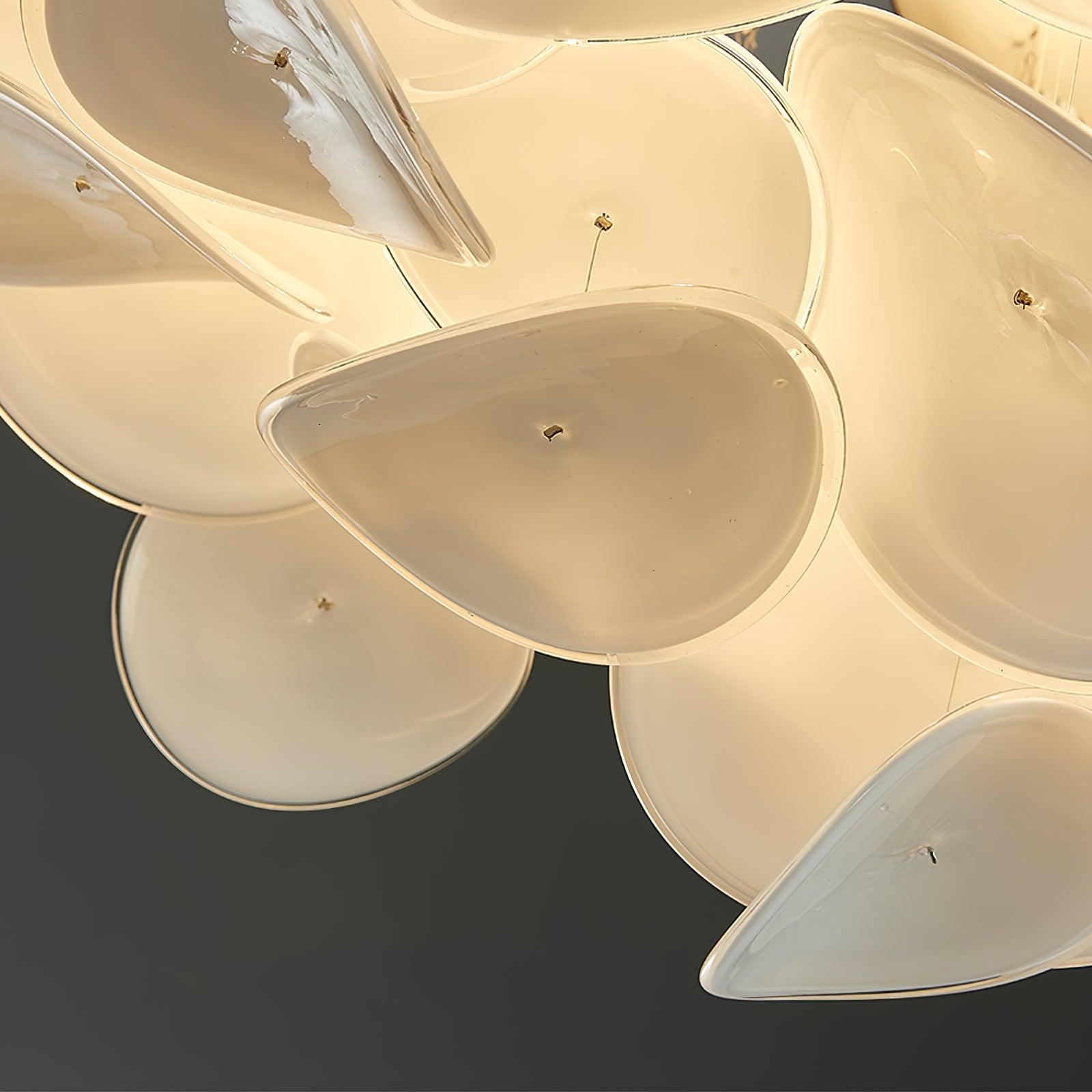 Lustra Lampe de plafond florale française en pétales pour maisons modernes - Neutralighting