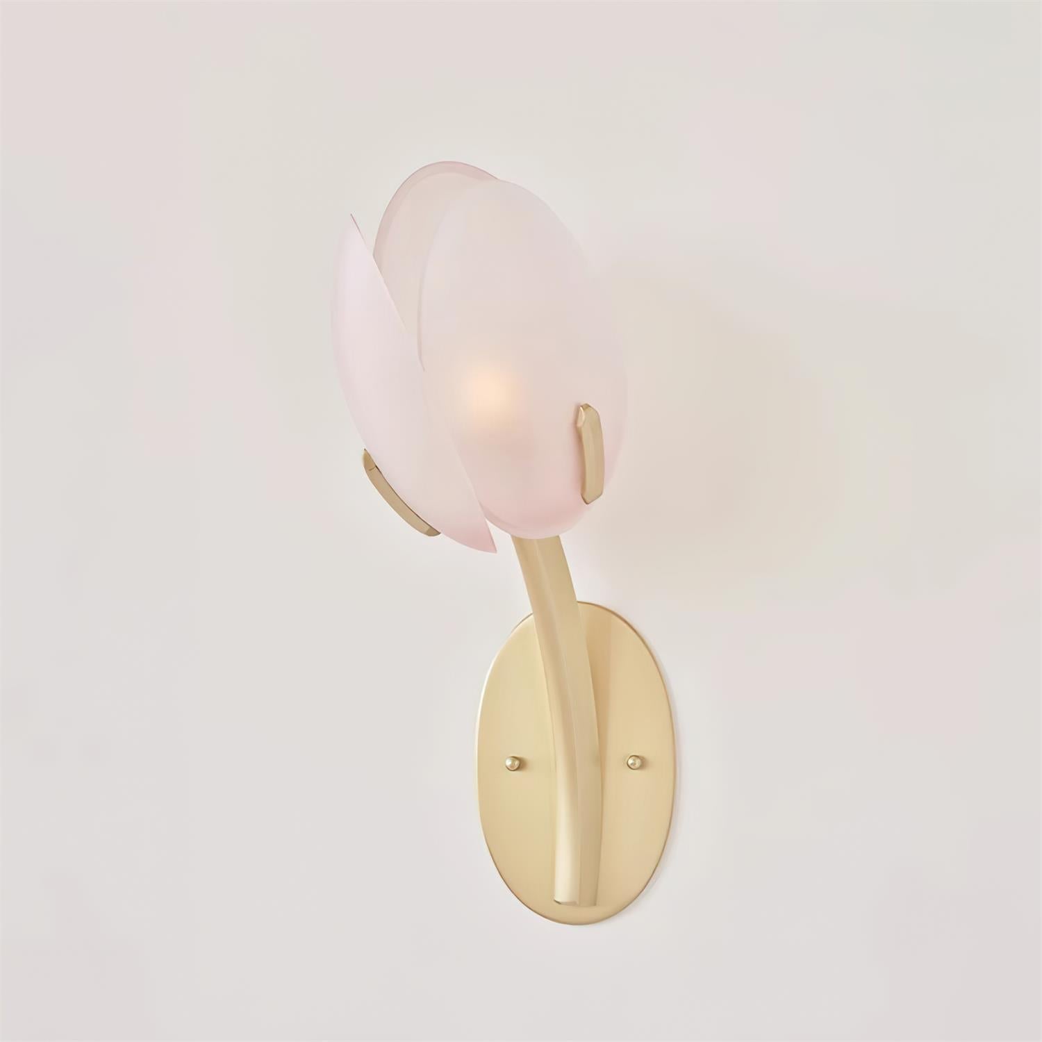 Applique murale Twin Tulip en métal et verre, indice d’humidité IP44