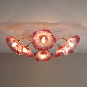 Solara Plafonnier en Verre Feuille avec Laiton Élégant - Neutralighting