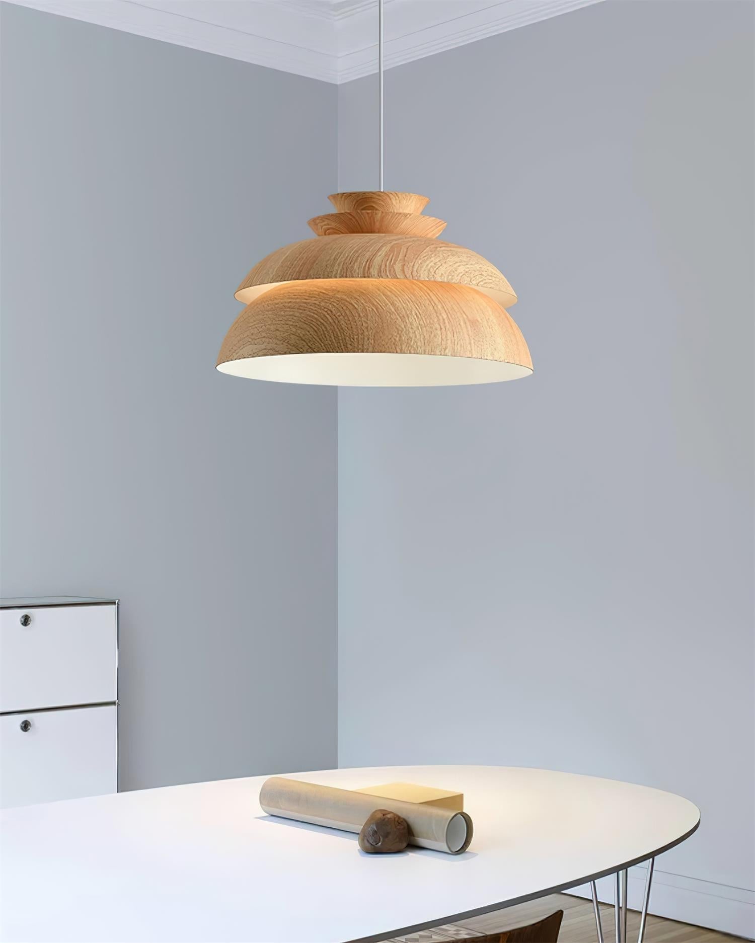 Geschichtete Aluminiumkuppel Moderne Pendelleuchte