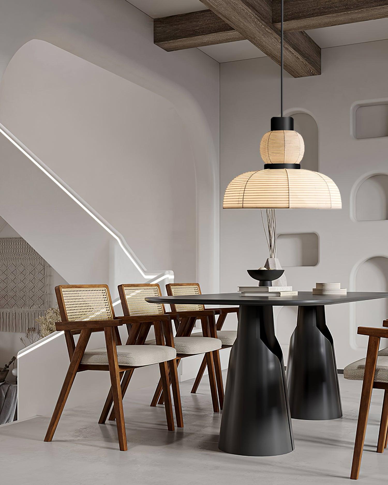 Lampe suspension avec abat-jour en tissu blanc pour lumière d’ambiance douce
