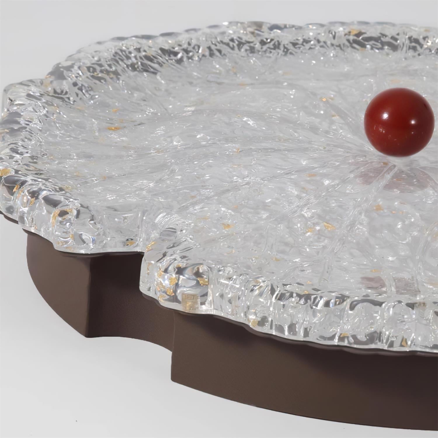 Aurora Textured Glass Ceiling Light With Integrated LED 50cm